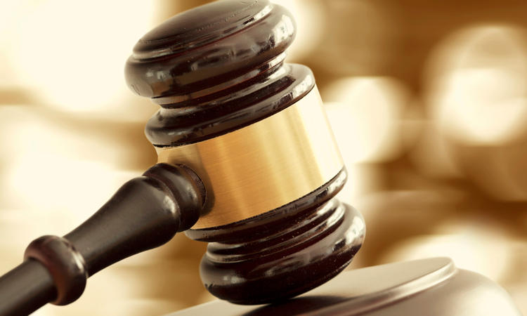 Close-up of gavel