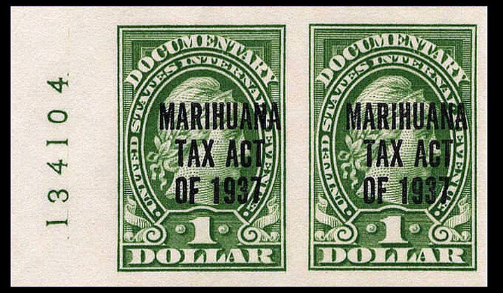 Marihuana Tax Act revenue stamps