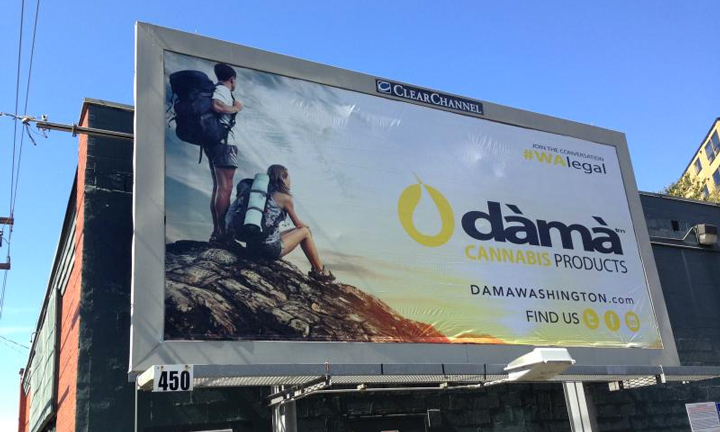 Dama cannabis billboard