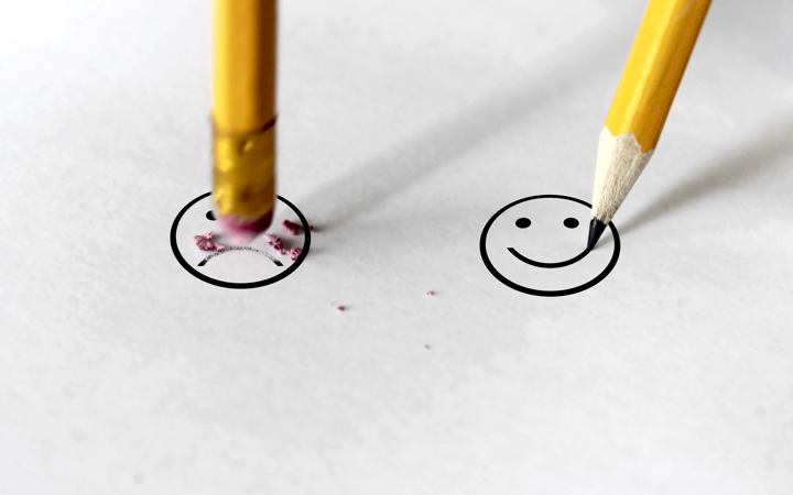 Erase negativity