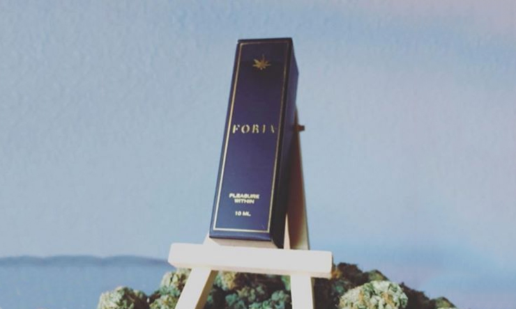 Foria cannabis lubricant in packaging