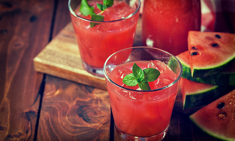 Watermelon martinis