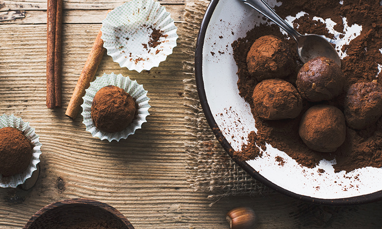 Chocolate on table