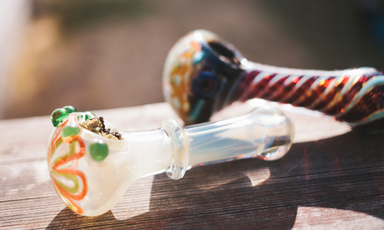 Hand pipes for smoking cannabis