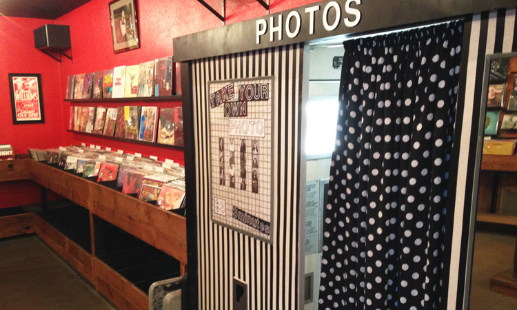 Photo booth at 1-2-3-4-Go Records
