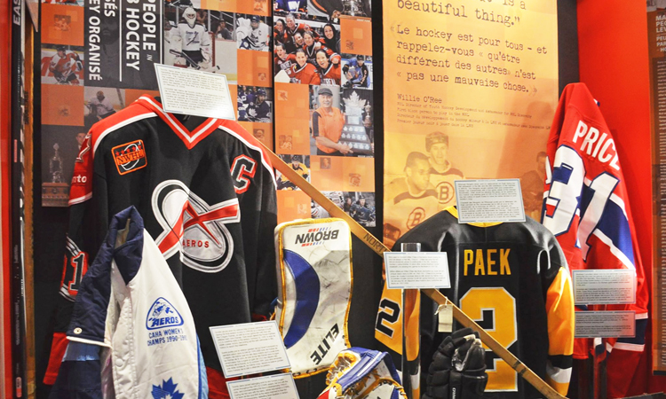 Display at the Hockey Hall of Fame